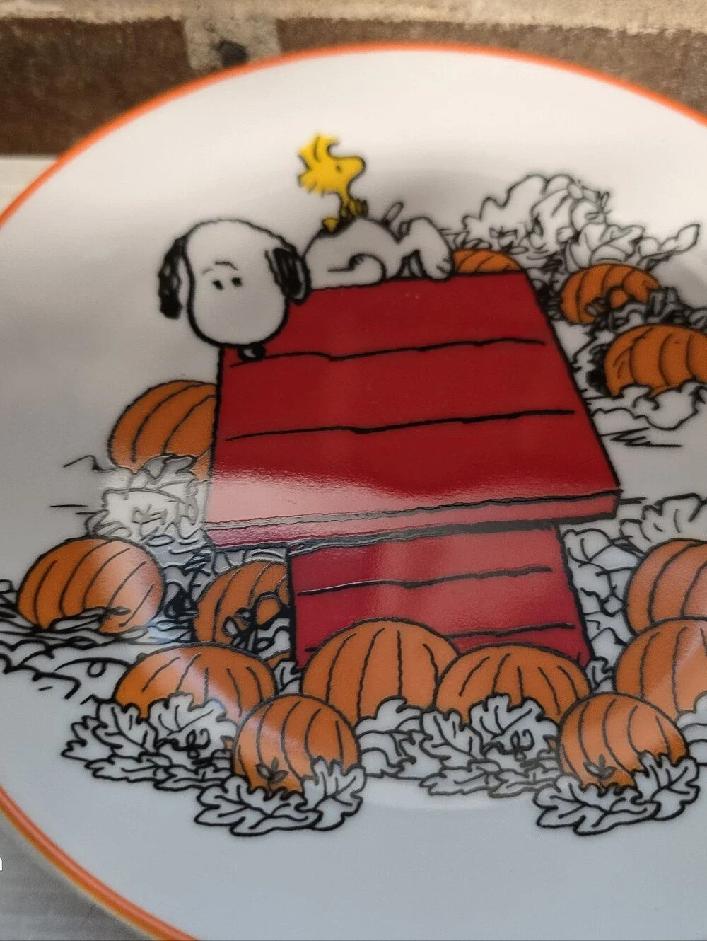NEW 4 Peanuts Snoopy FALL * HALLOWEEN Appetizer Dessert Plates 6